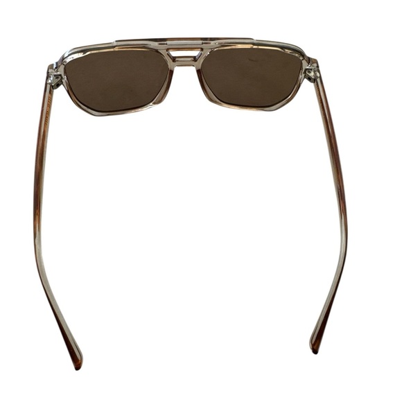 Anthropologie Fifth & Ninth Skye Aviator Sunglasses Pink Quartz With Case New